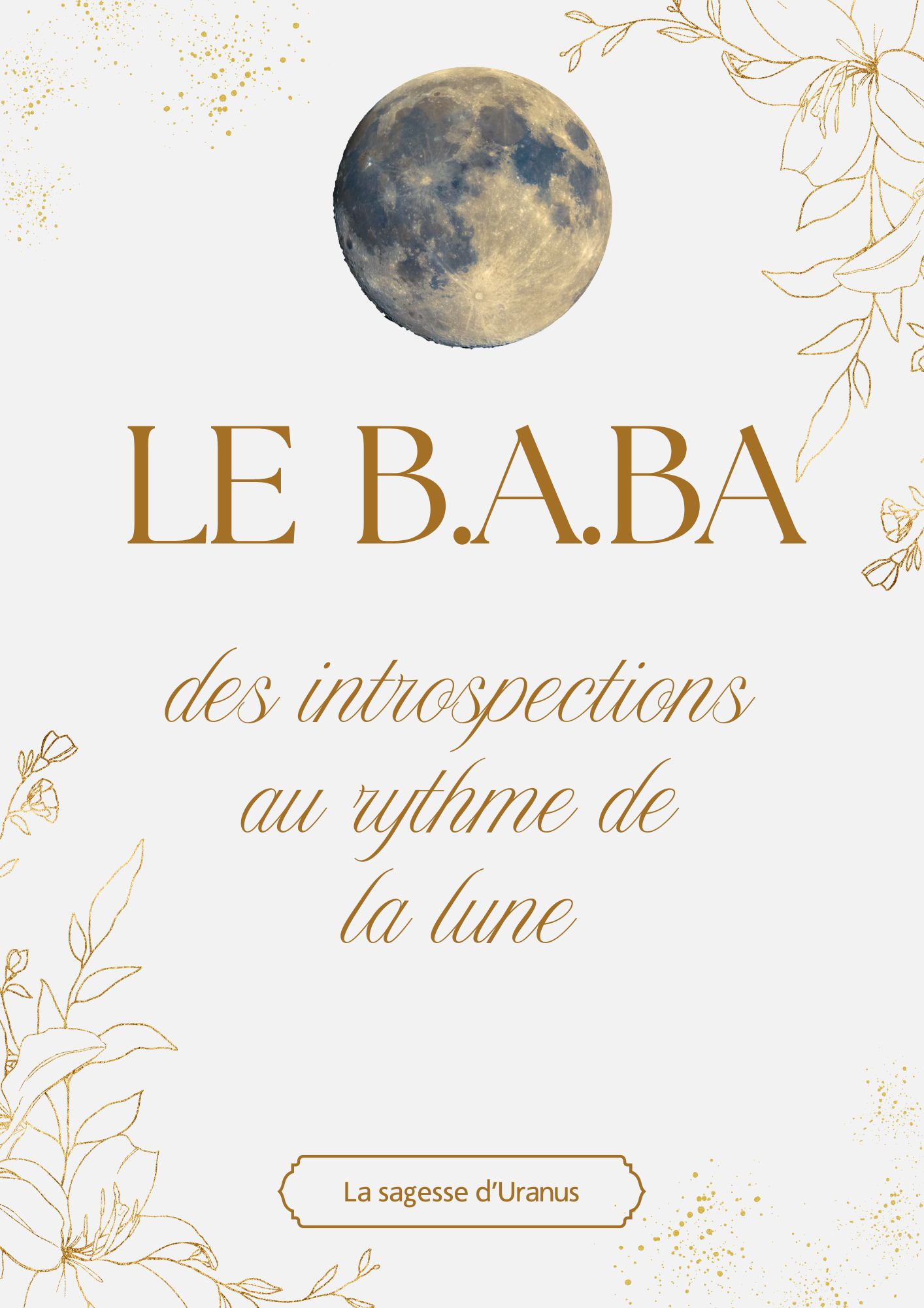 White Yellow Simple Moon Calendar 2024 A4 Document